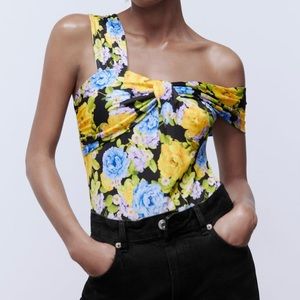 NWT Zara floral bodysuit size XS